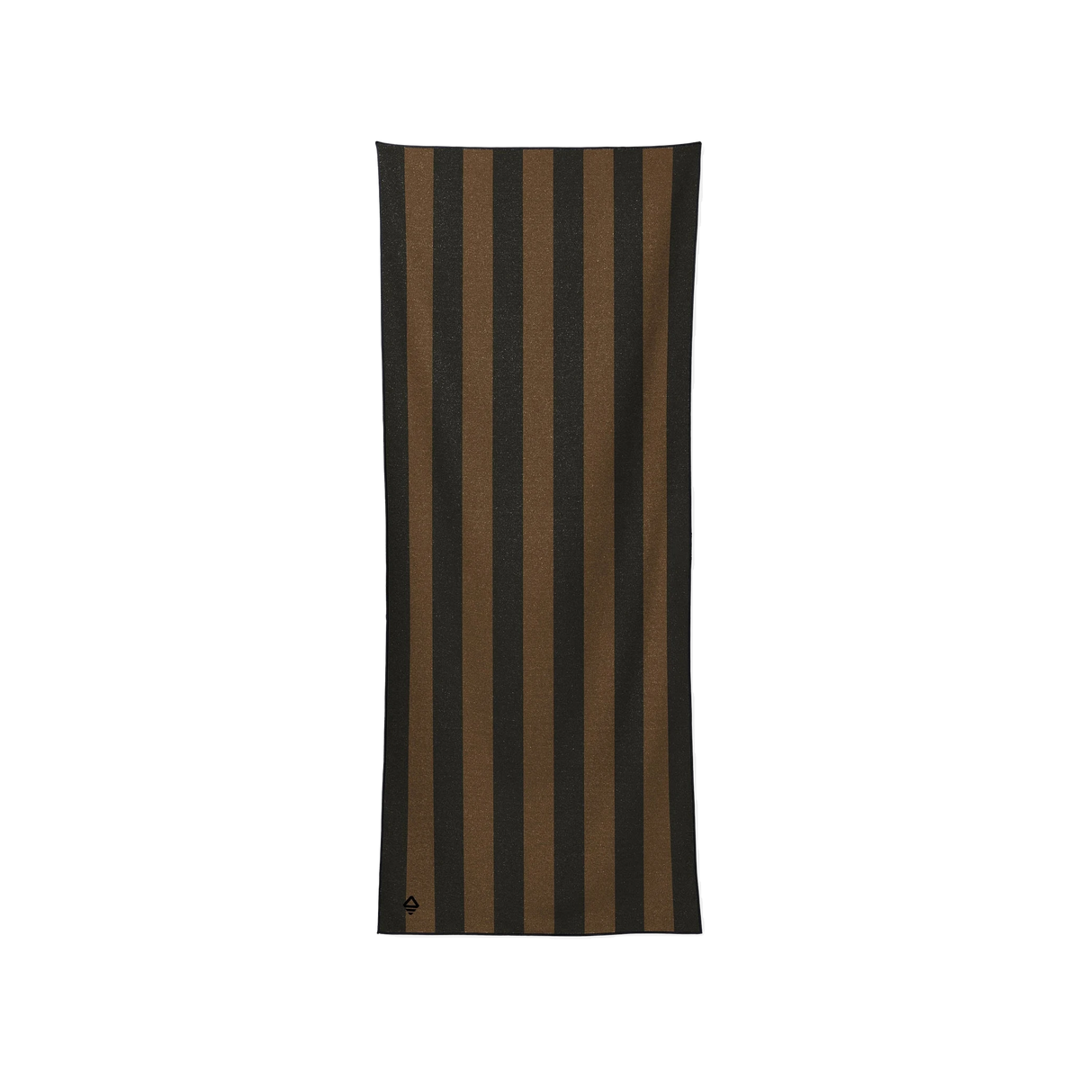 Nomadix Original Towel in Cabana Stripe Black and Brown — custom branded by Motive
