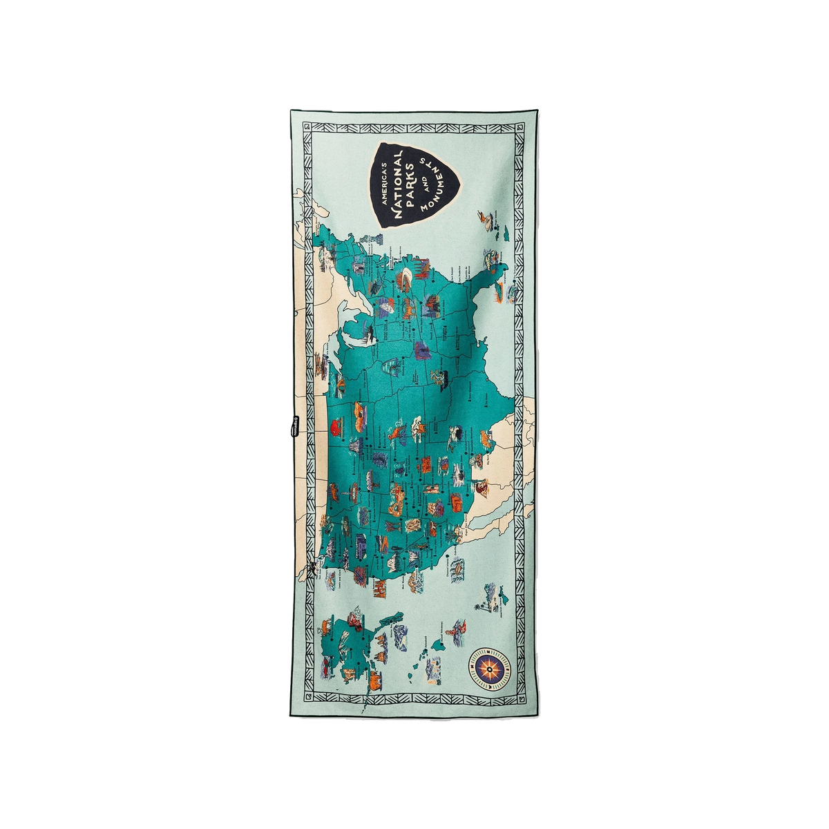 Nomadix Original Towel in National Parks and Monuments Map