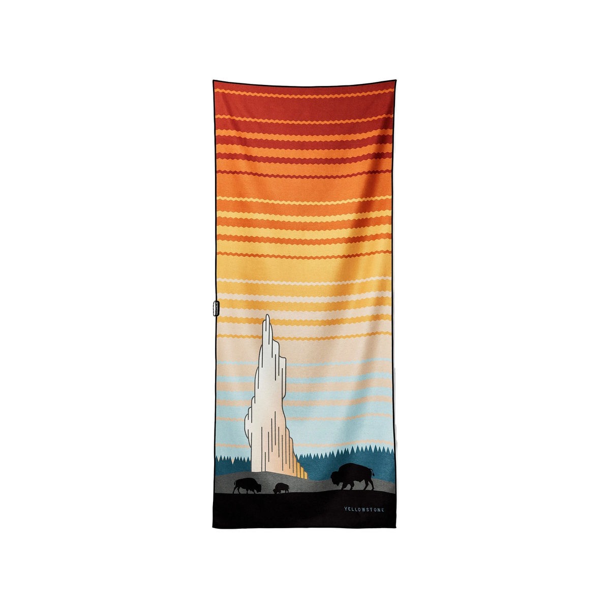 Nomadix Original Towel in Yellowstone National Park — custom branded by Motive