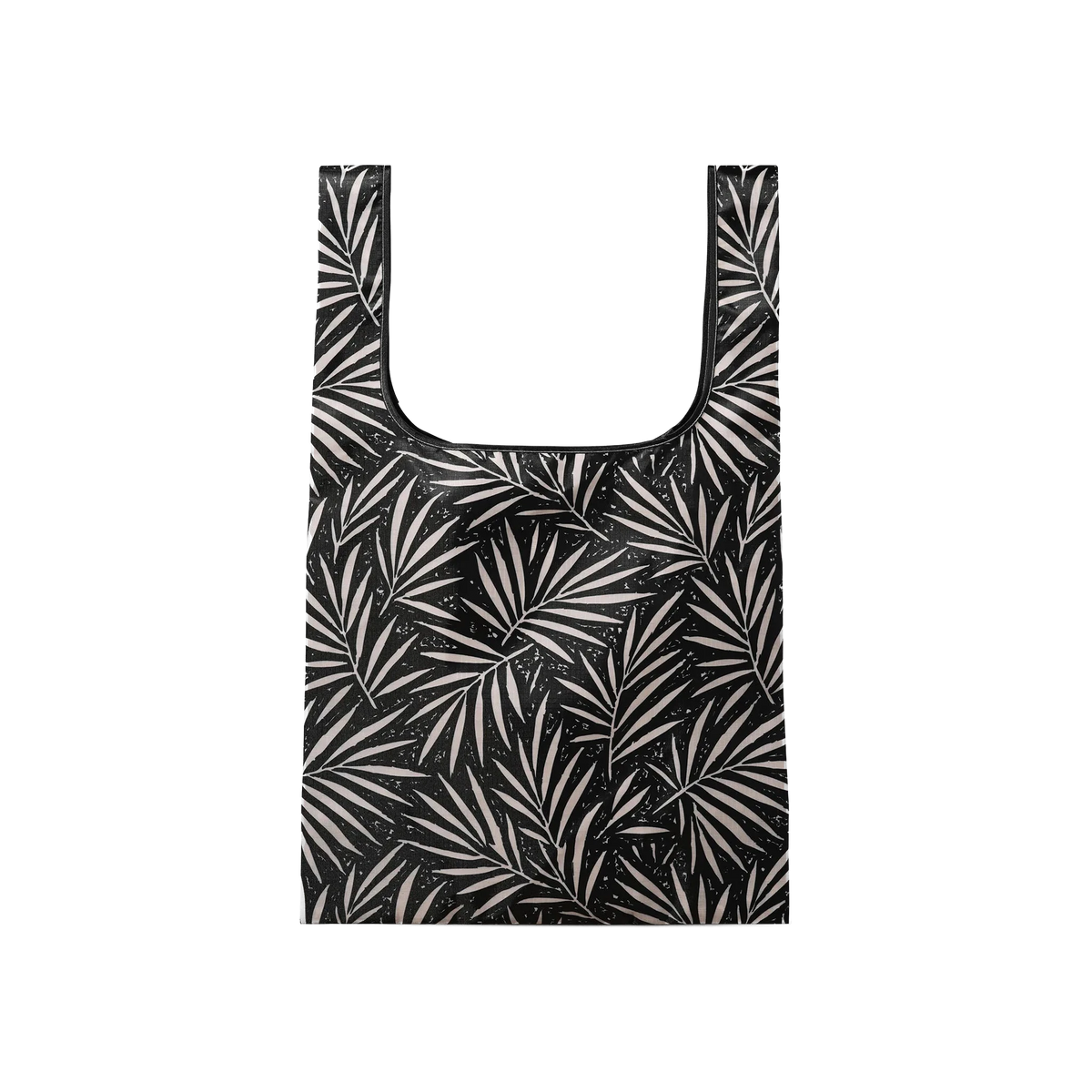 Nomadix Pocket Tote in Heritage Palm Black and Tan — custom branded by Motive