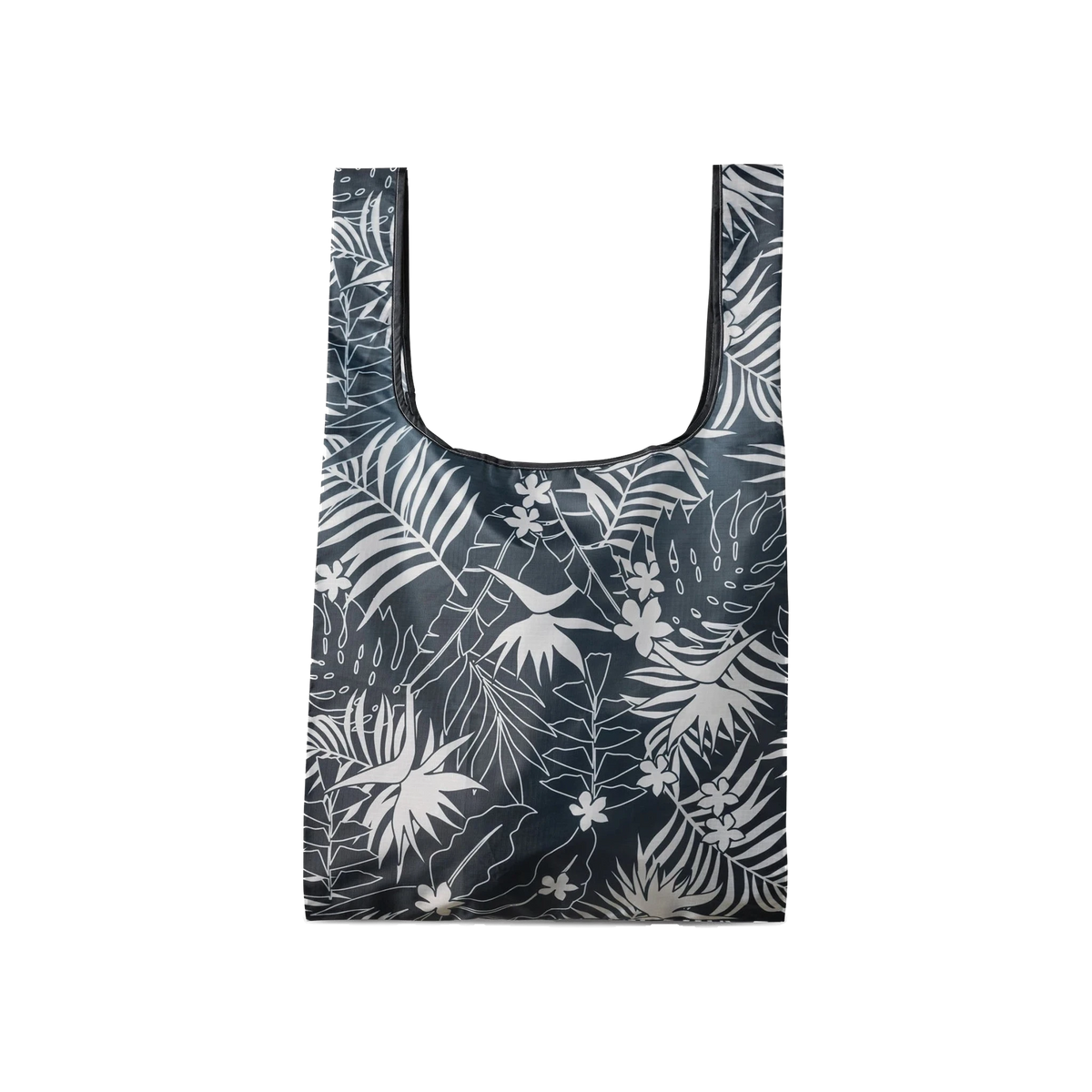 Nomadix Pocket Tote in Retro Palms Black — custom branded by Motive