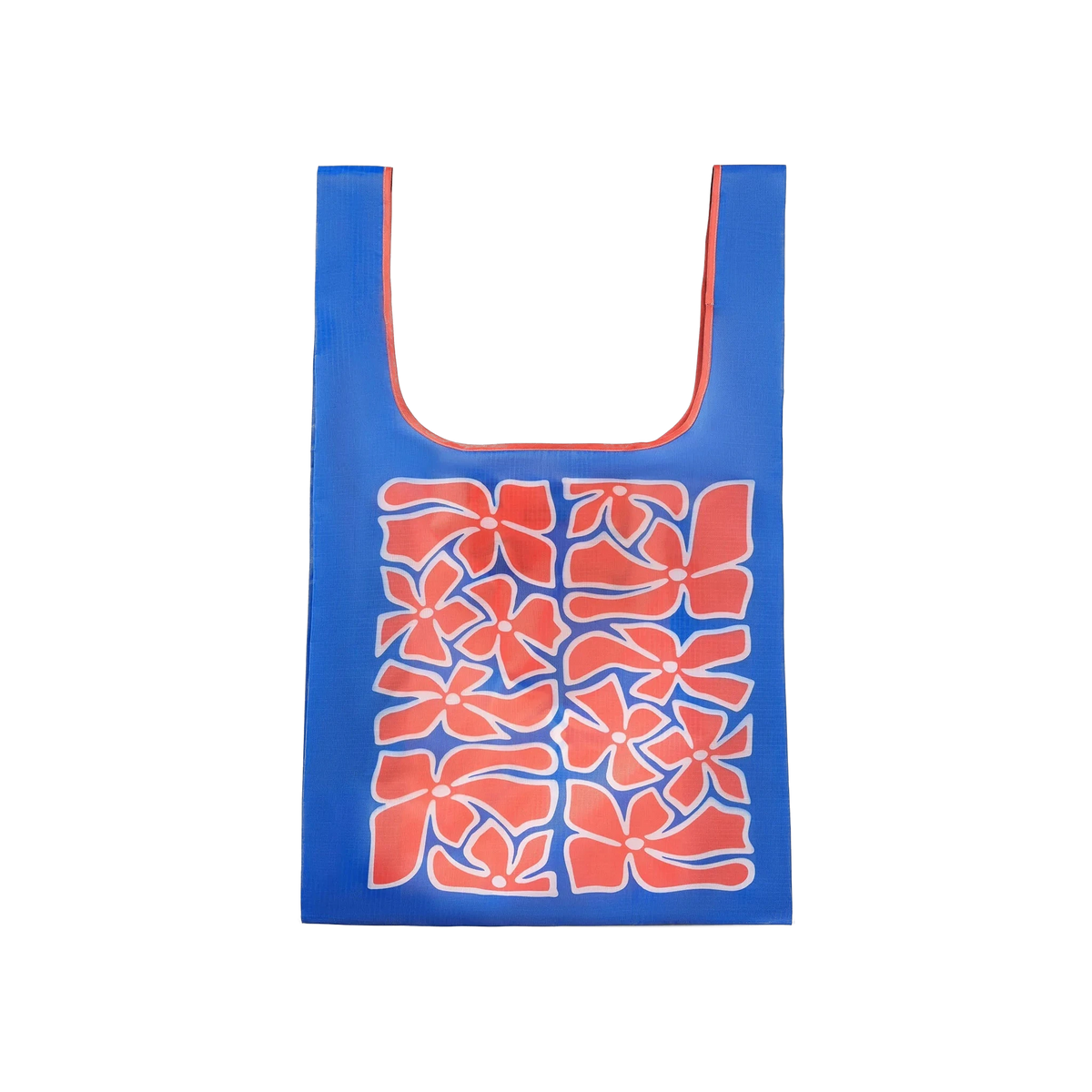 Nomadix Pocket Tote in Wild Flowers Stellar Blue Red — custom branded by Motive