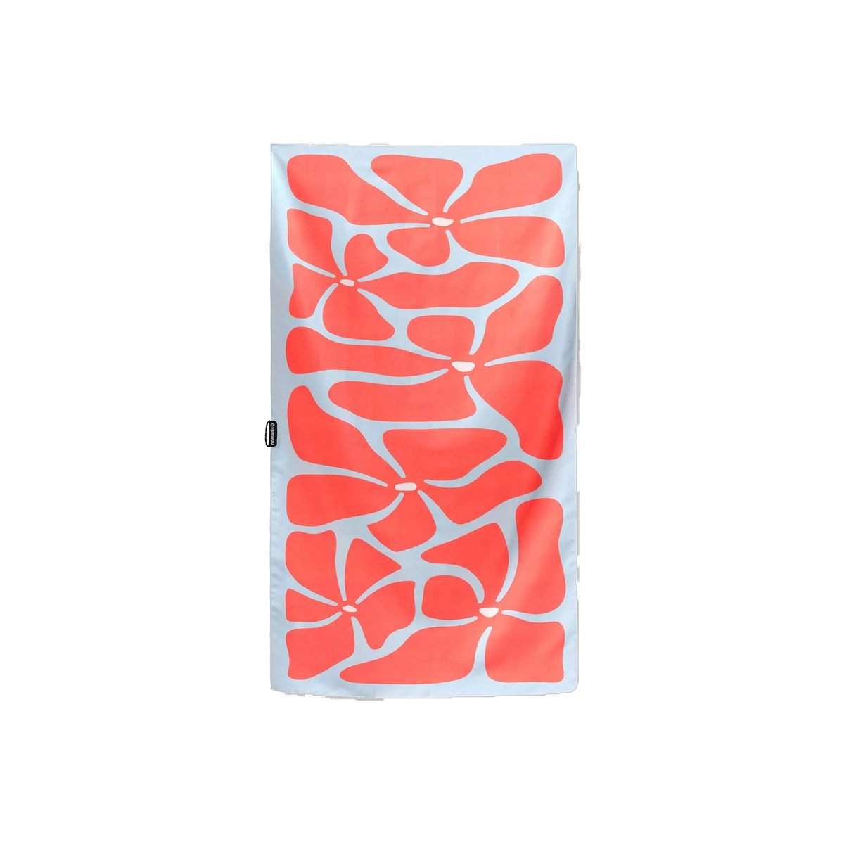 Nomadix Ultralight Towel in Happy Flowers Warm Blue Red — custom branded by Motive