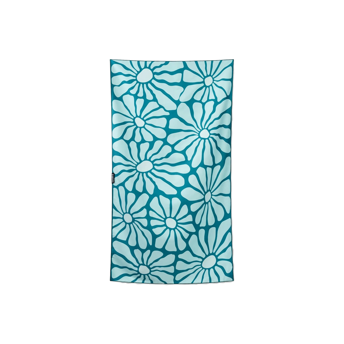 Nomadix Ultralight Towel in Lazy Daisy Seafoam Green — custom branded by Motive