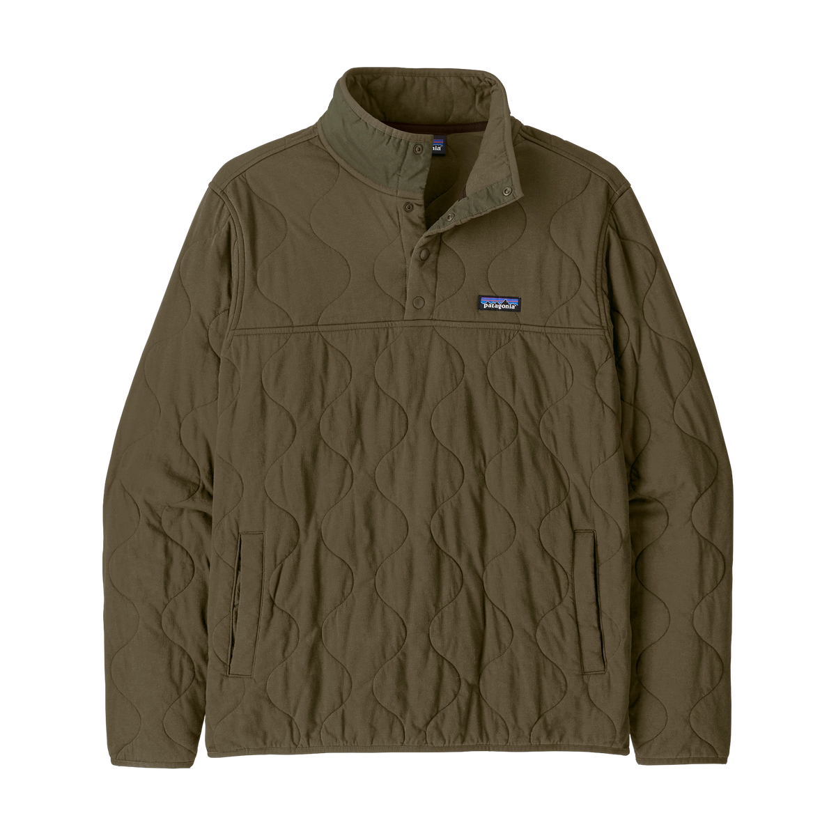 Patagonia Daily Quilted Snap-T Pullover in Basin Green