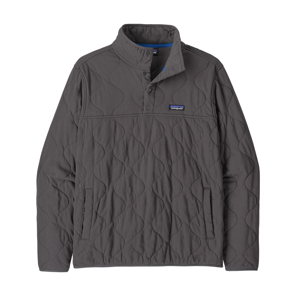 Patagonia Daily Quilted Snap-T Pullover in Forge Grey