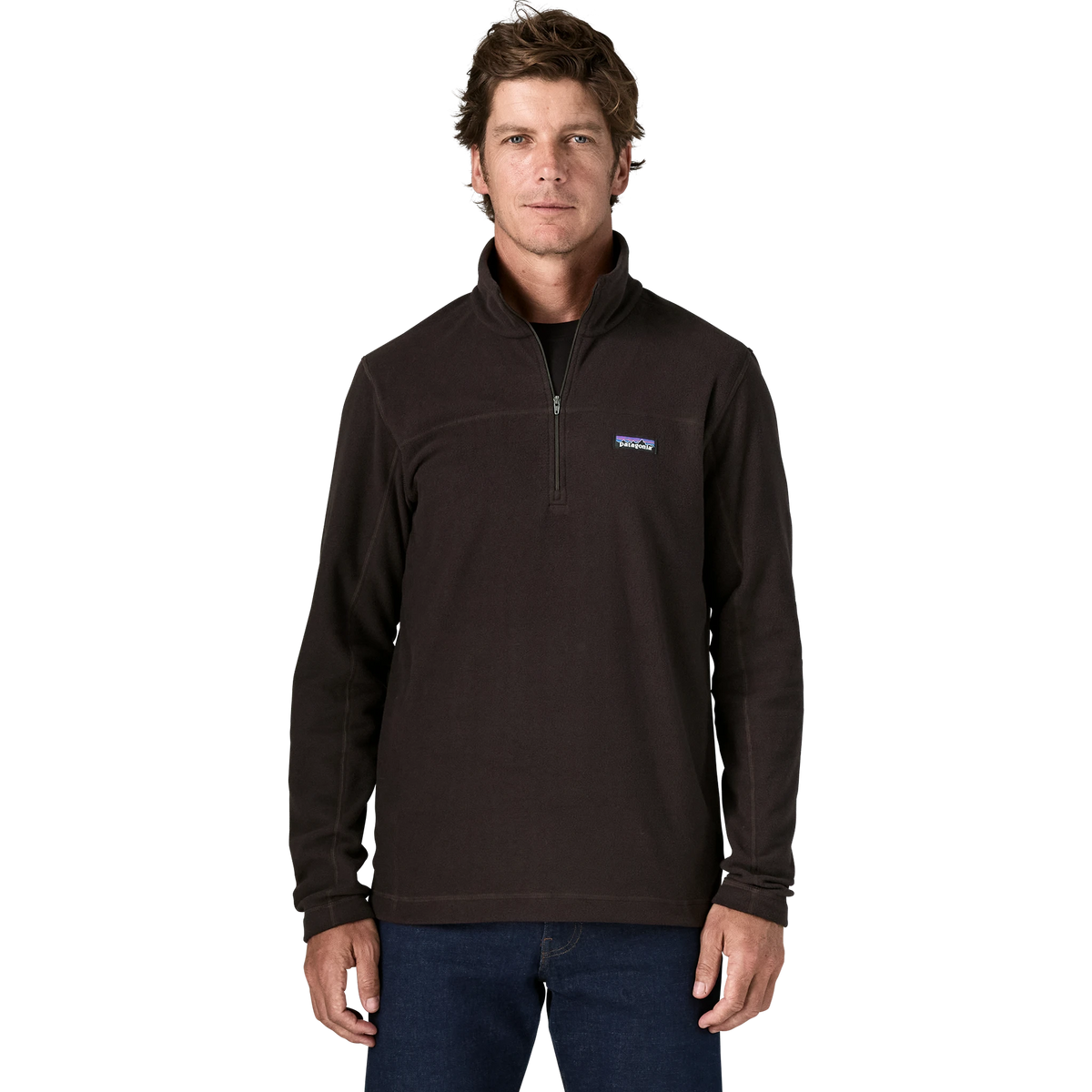 Patagonia Micro D Fleece Pullover in Den Brown