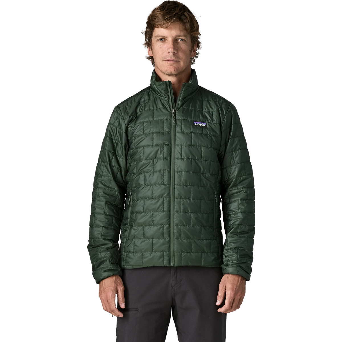 Patagonia Nano Puff Jacket in Treeline Green