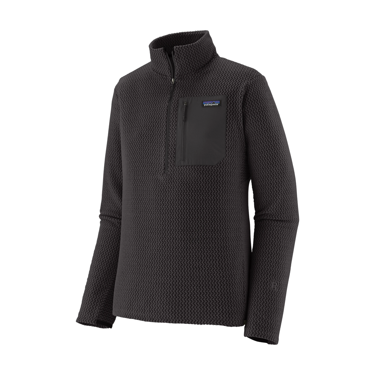 Patagonia R1 Air Fleece Zip-Neck in Black