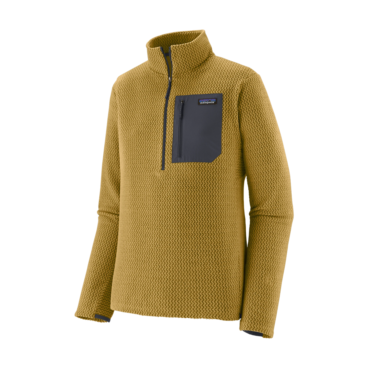 Patagonia R1 Air Fleece Zip-Neck in Lynx Tan