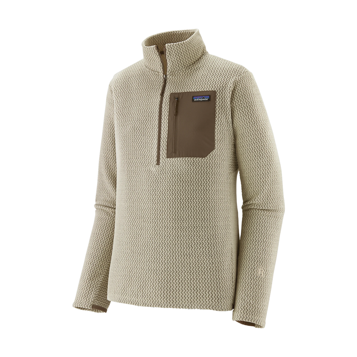 Patagonia R1 Air Fleece Zip-Neck in Pelican