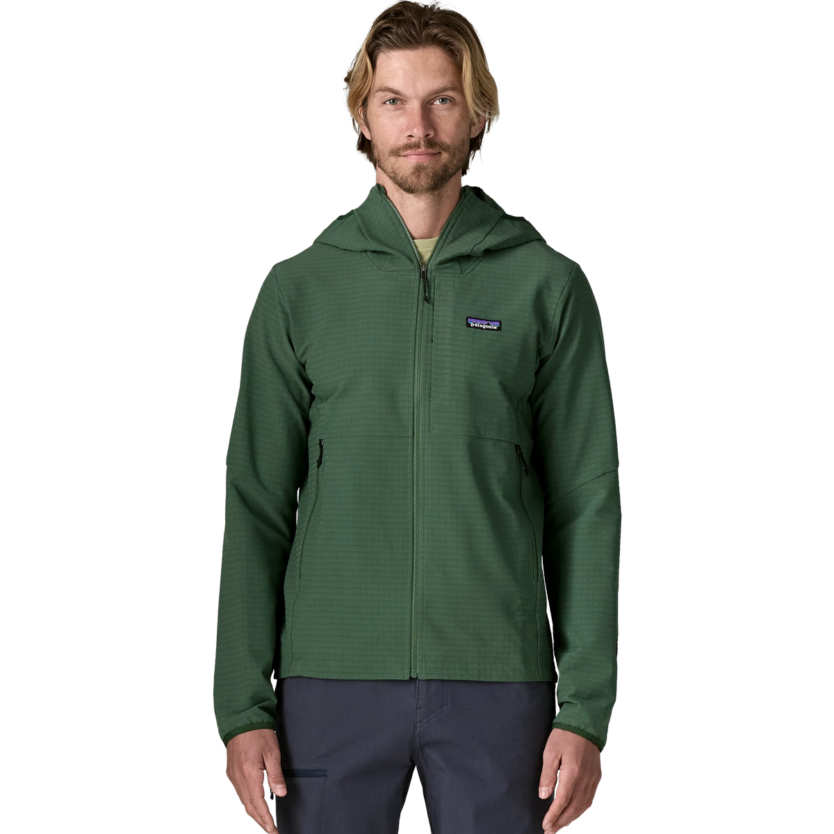 Patagonia R1 TechFace Hoody in Canopy Green