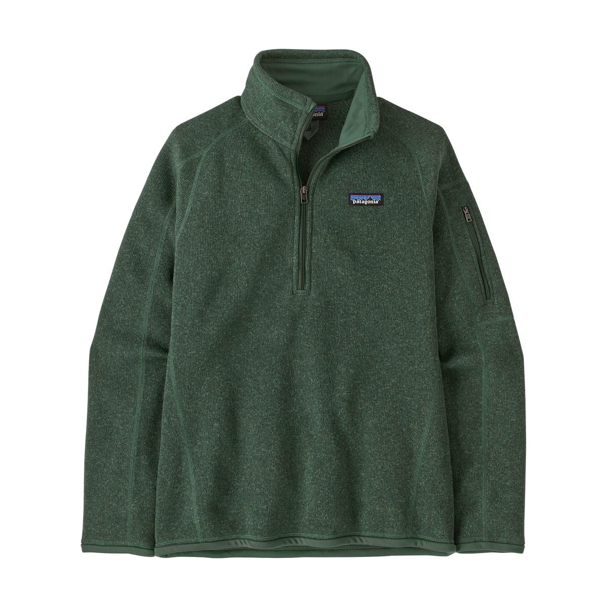 Patagonia Women's Better Sweater 1/4-Zip Fleece in Canopy Green