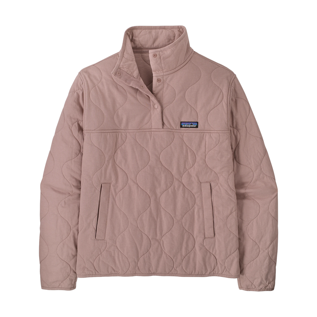 Patagonia Women's Daily Quilted Snap-T Pullover in Stingray Mauve