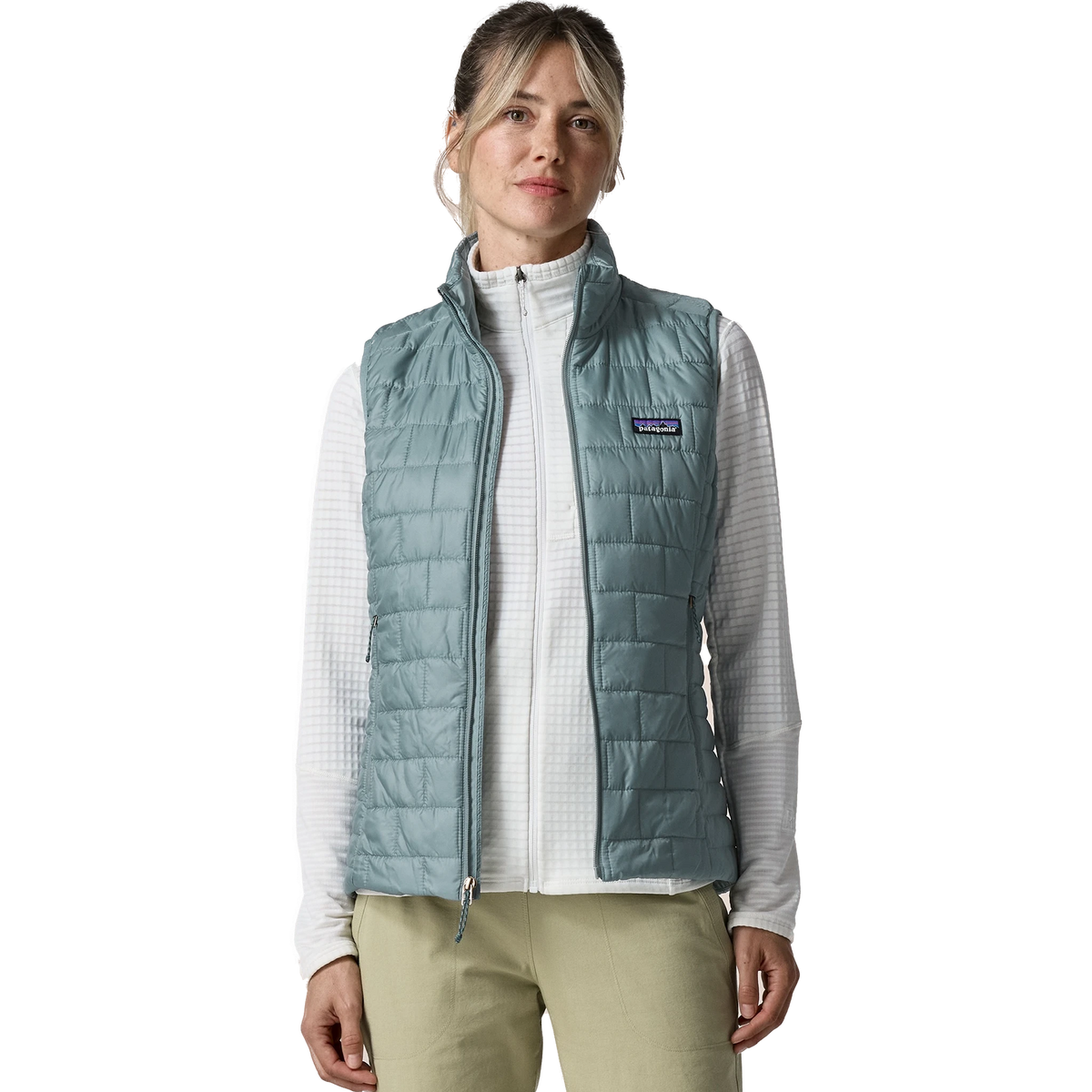 Patagonia Women's Nano Puff Vest in Blue Sage
