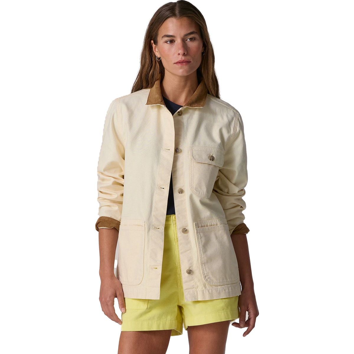 Patagonia Women's Point Reyes Canvas Coat in Undyed Natural