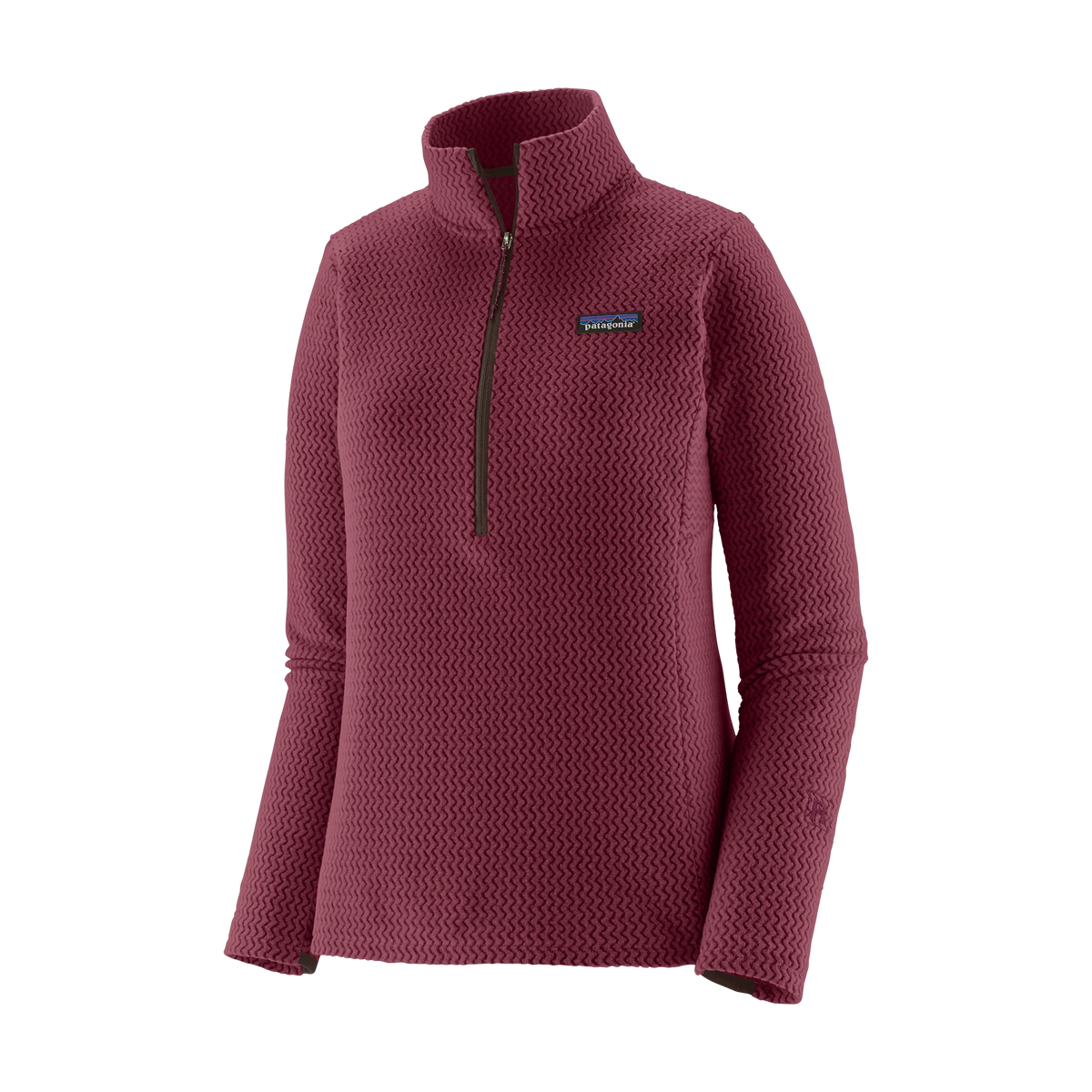 Patagonia Women's R1 Air Fleece Zip-Neck in Berry Fig