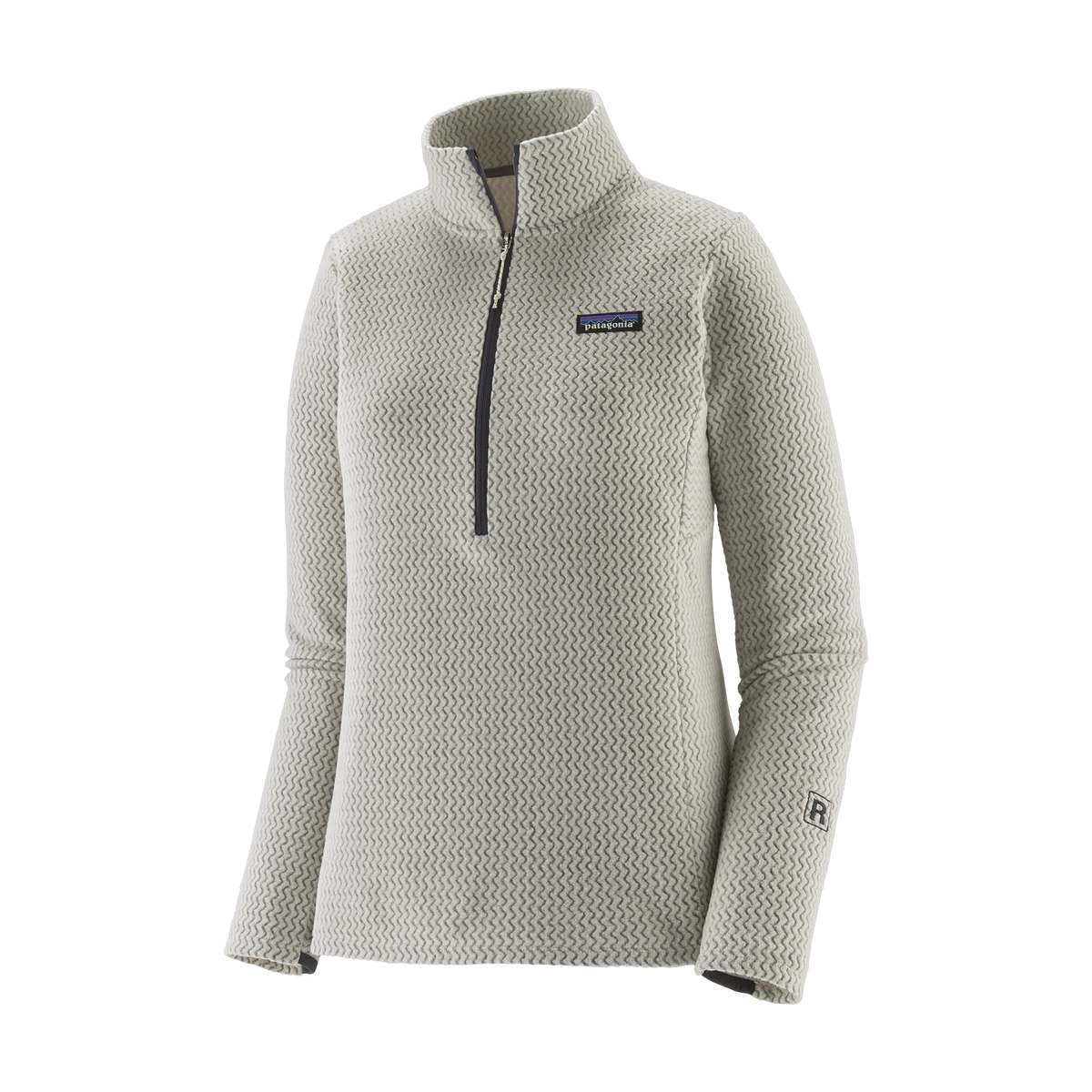 Patagonia Women's R1 Air Fleece Zip-Neck in Birch White
