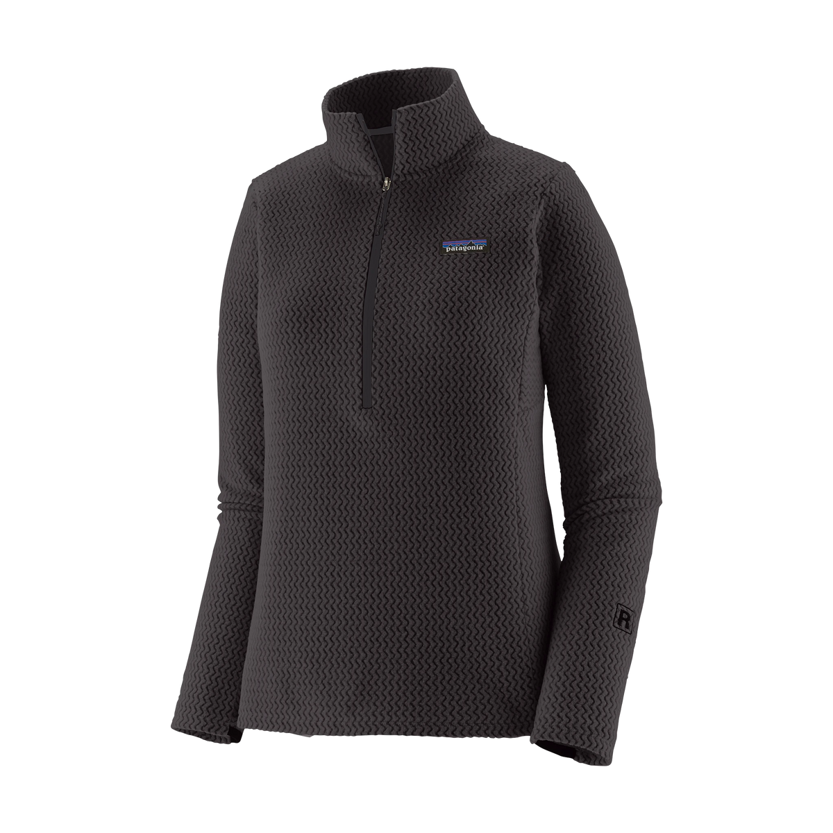 Patagonia Women's R1 Air Fleece Zip-Neck in Black