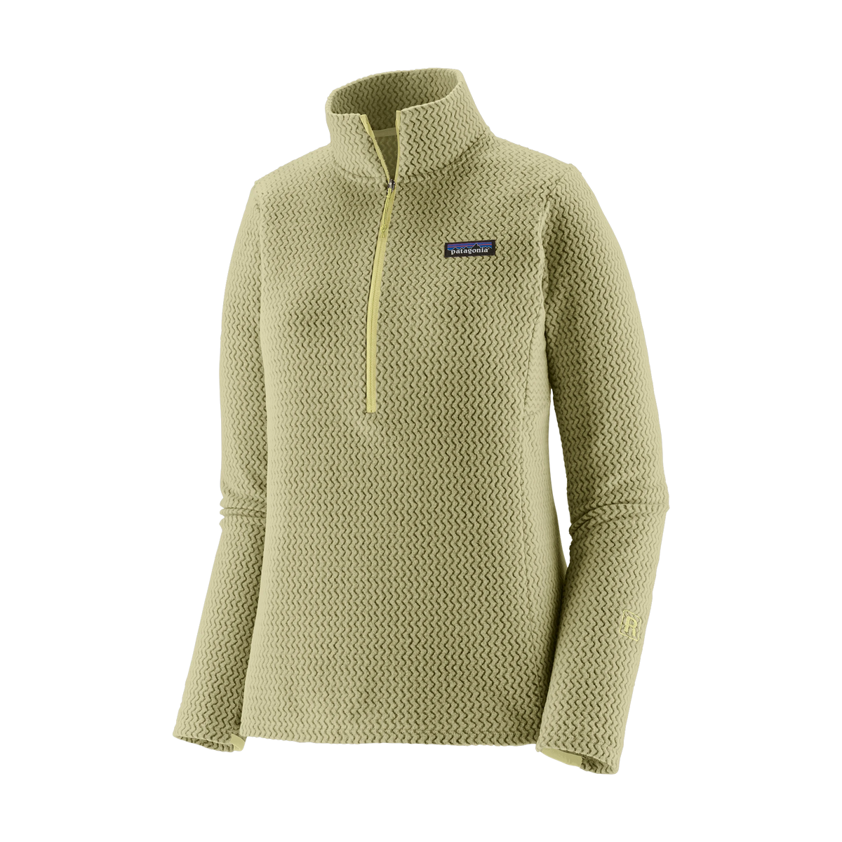 Patagonia Women's R1 Air Fleece Zip-Neck in Vellum Green
