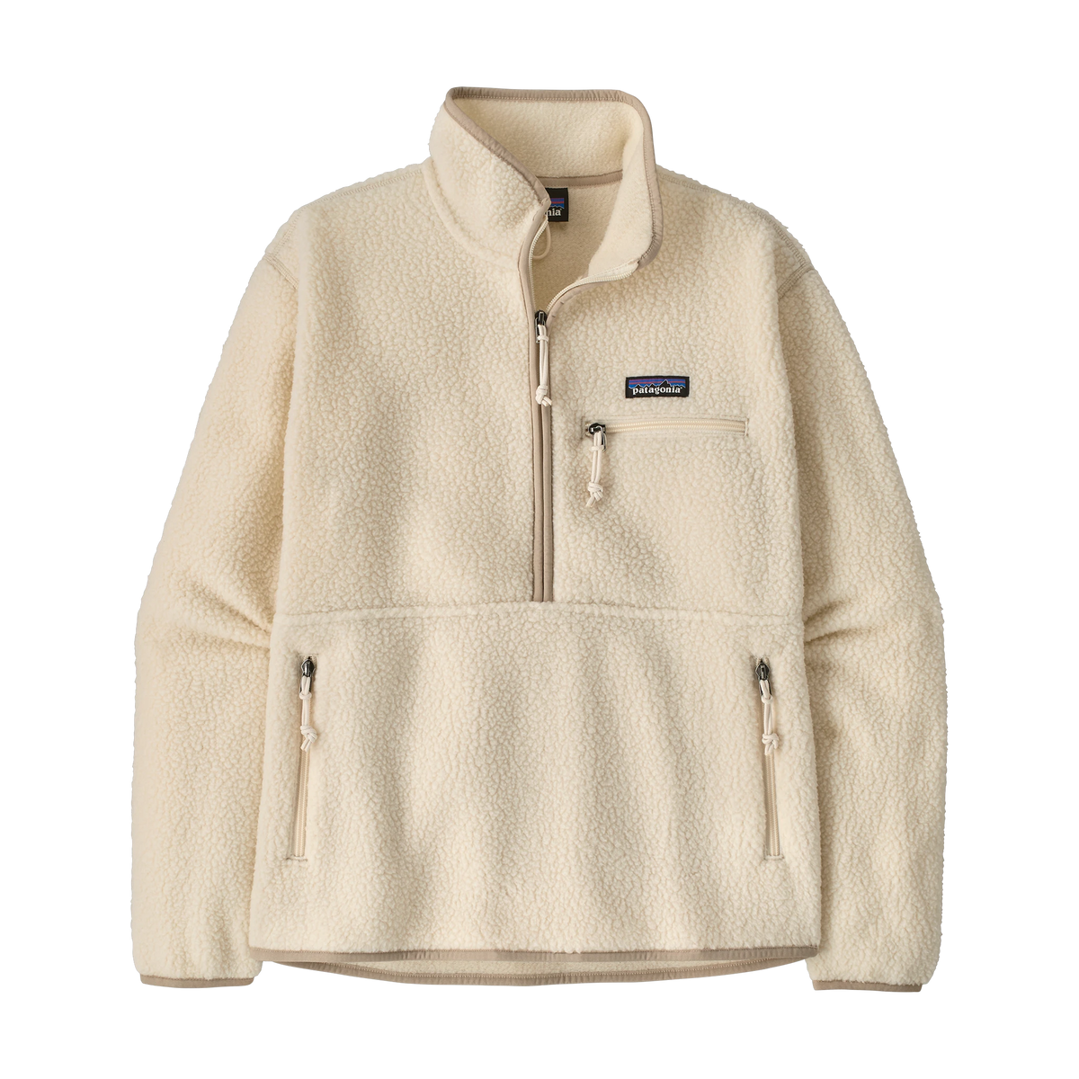 Patagonia Women's Retro Pile Marsupial Fleece Pullover in Natural