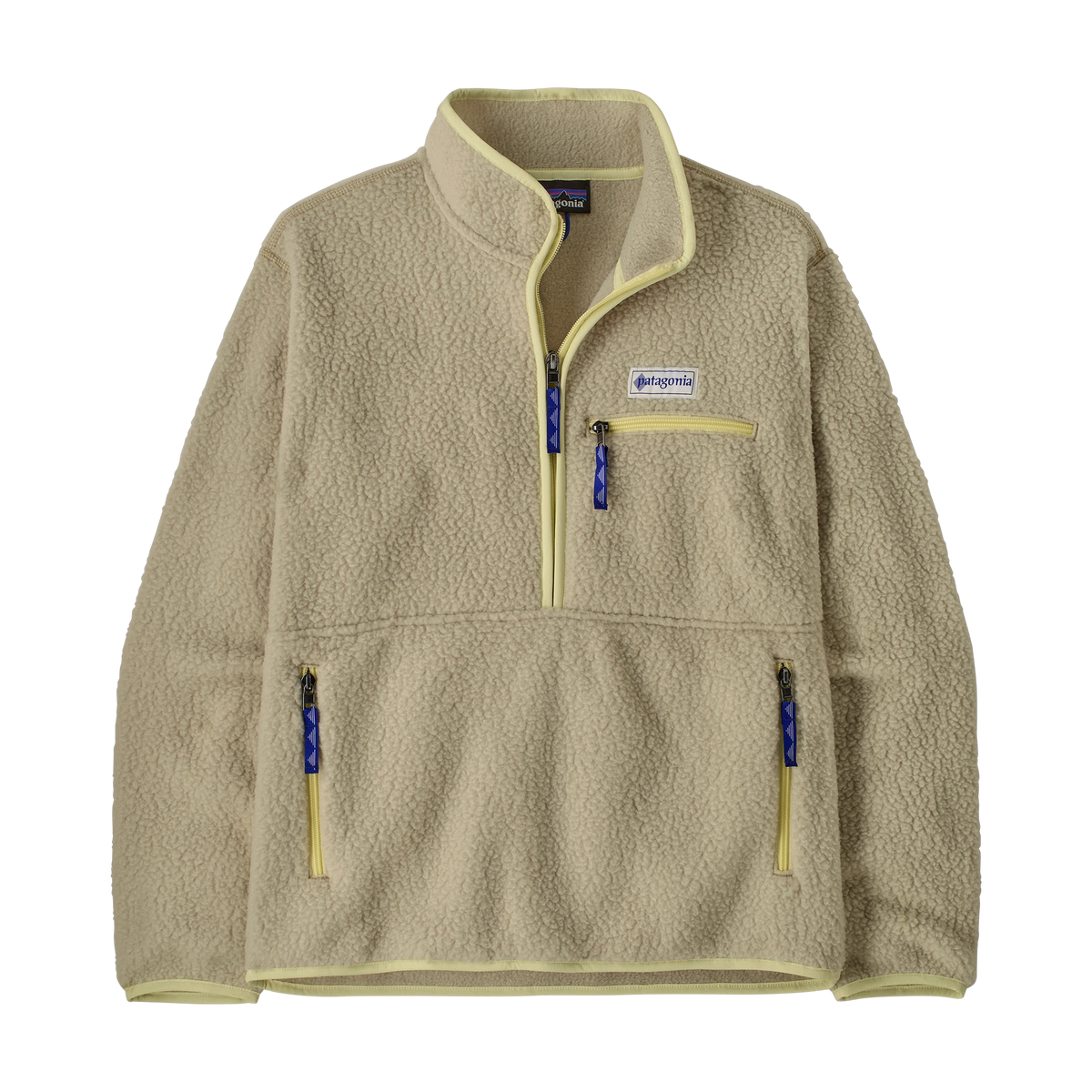 Patagonia Women's Retro Pile Marsupial Fleece Pullover in Weathered Stone
