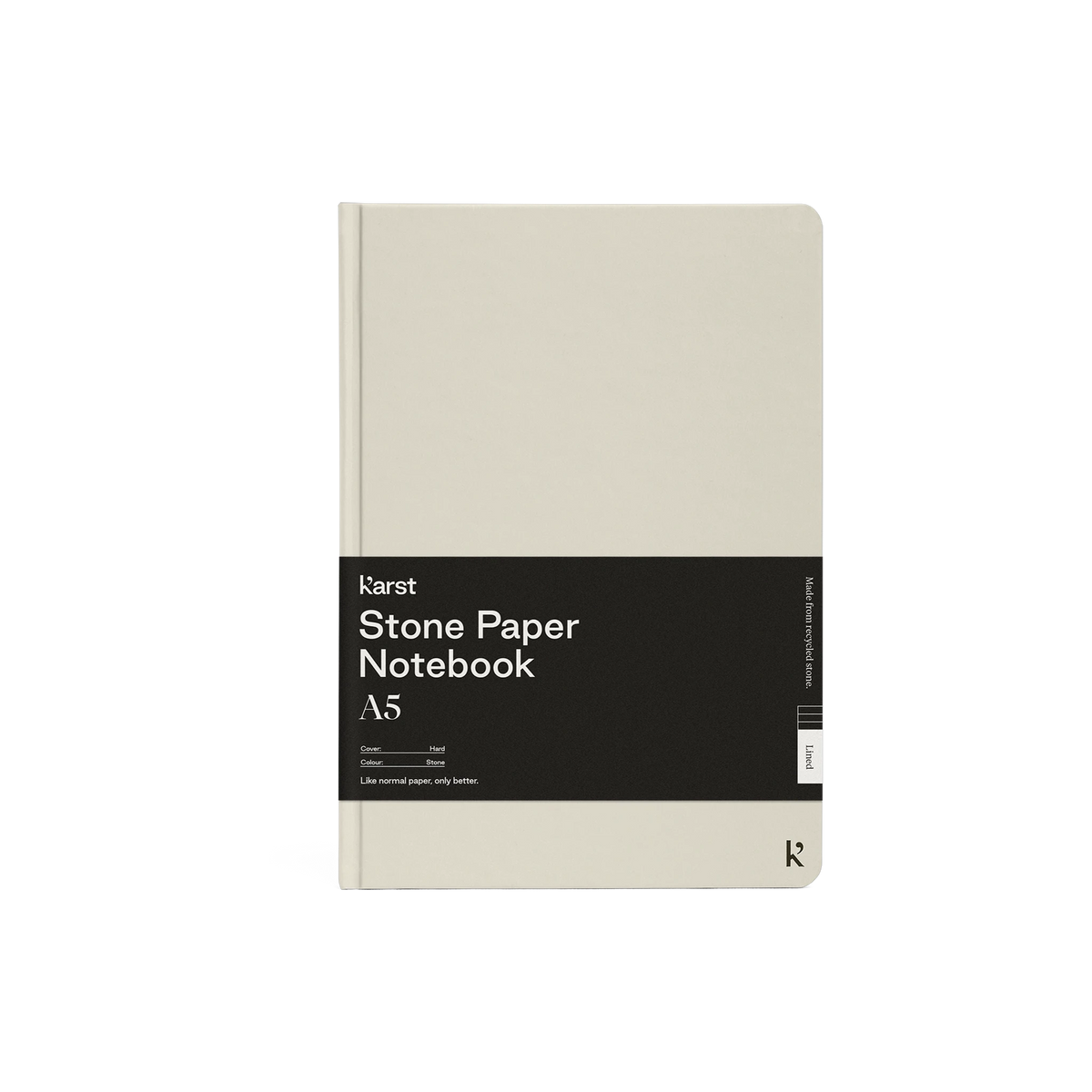 Karst Stone Paper Hardcover Notebook in Stone — custom branded by Motive