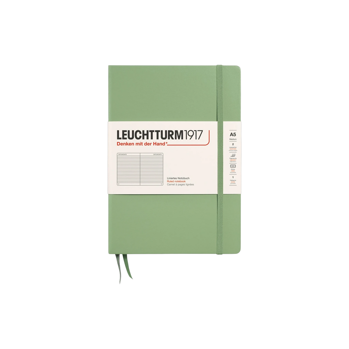 LEUCHTTURM1917 Hardcover Notebook Medium (A5) in Sage