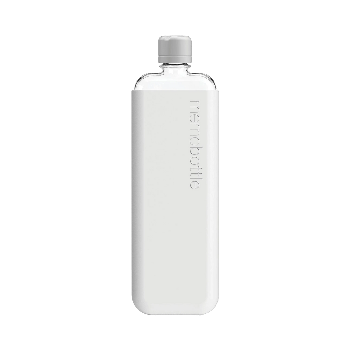 Memobottle Slim in Cool Grey — custom branded by Motive