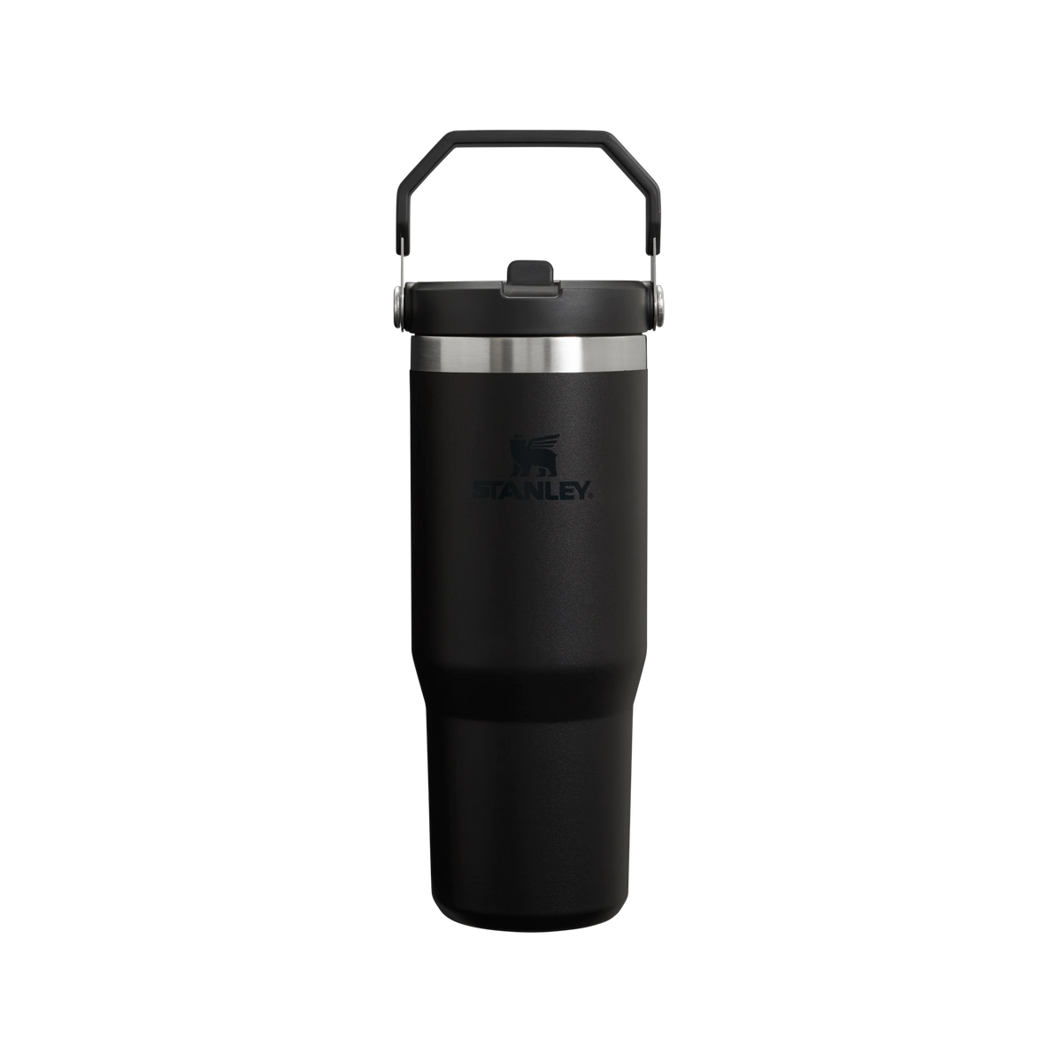 Stanley IceFlow 2.0 Flip Straw Tumbler in Black — custom branded by Motive