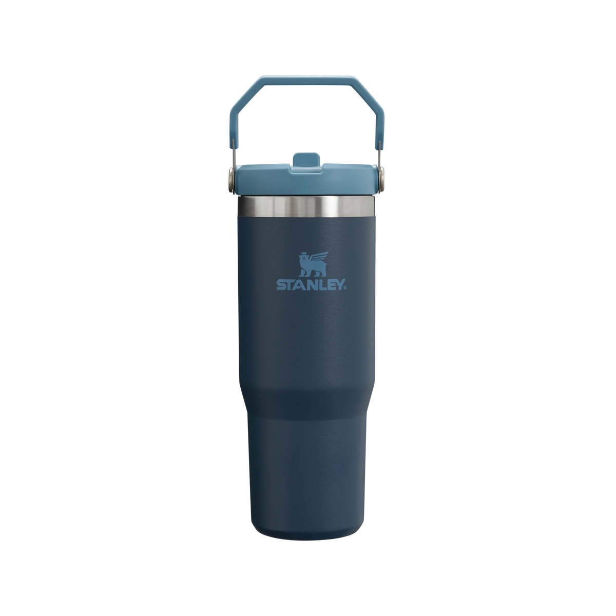 Stanley IceFlow 2.0 Flip Straw Tumbler in Navy — custom branded by Motive