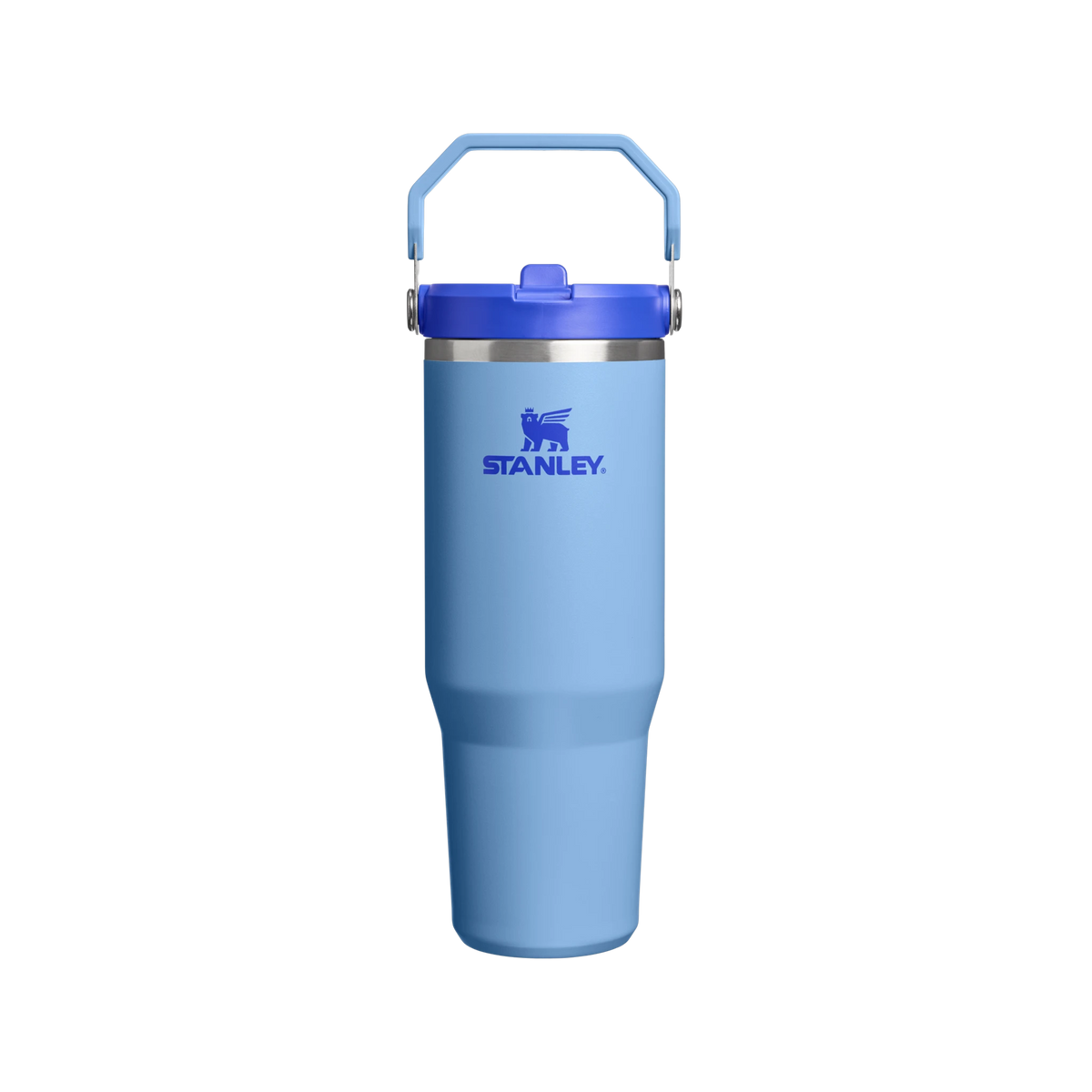 Stanley IceFlow 2.0 Flip Straw Tumbler in Sky Blue — custom branded by Motive