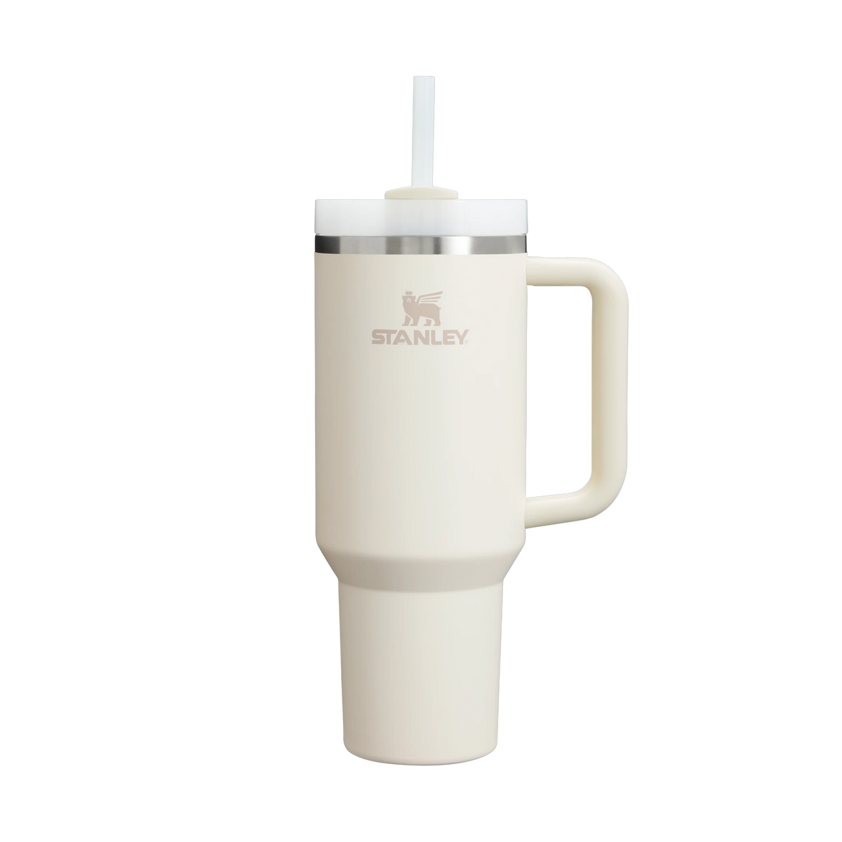 Stanley Quencher H2.0 FlowState Tumbler in Cream — custom branded by Motive