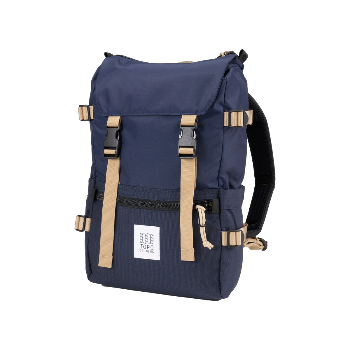 Topo Designs Rover Pack Classic in Navy — custom branded by Motive