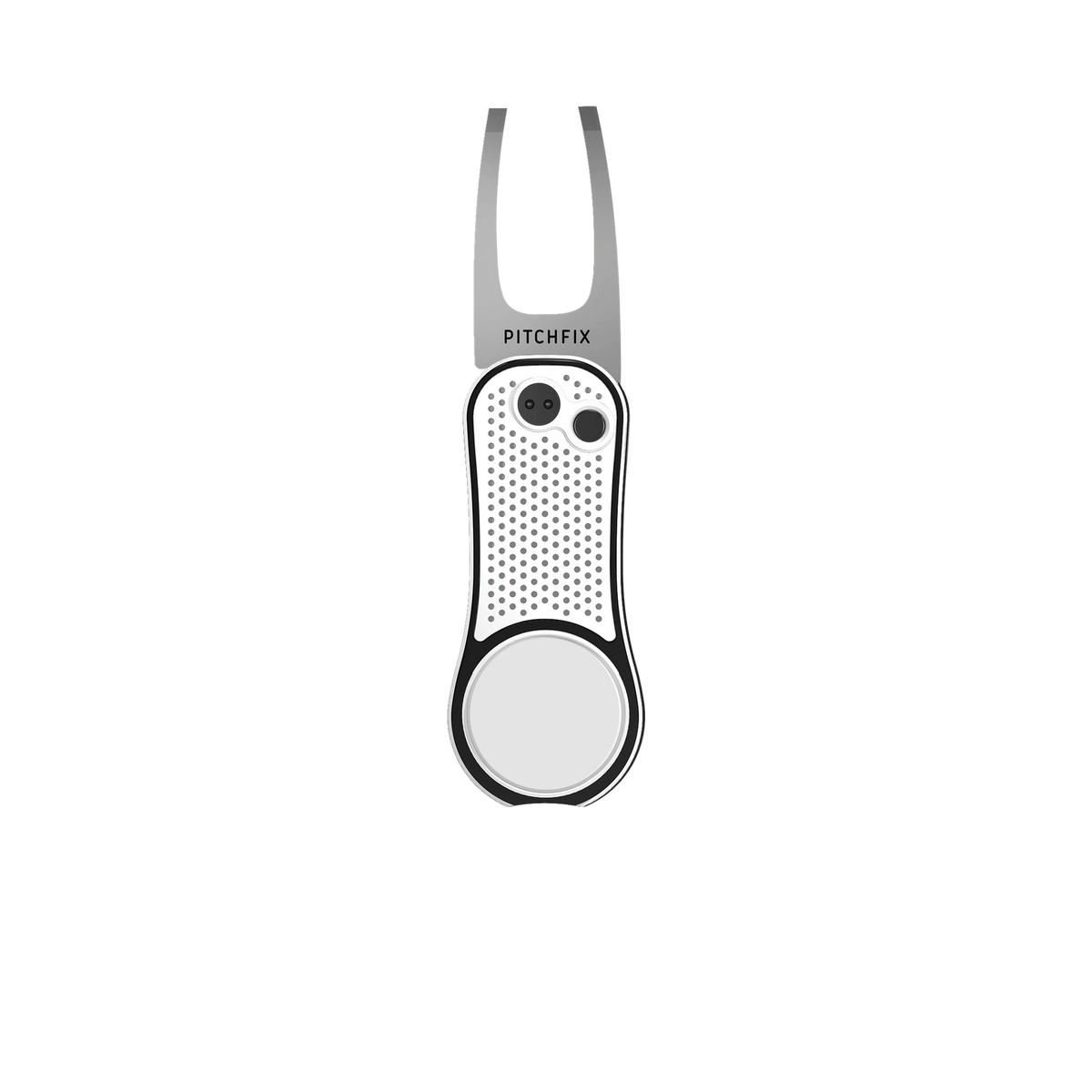 PitchFix Hybrid 2.0 Divot Tool in White — custom branded by Motive