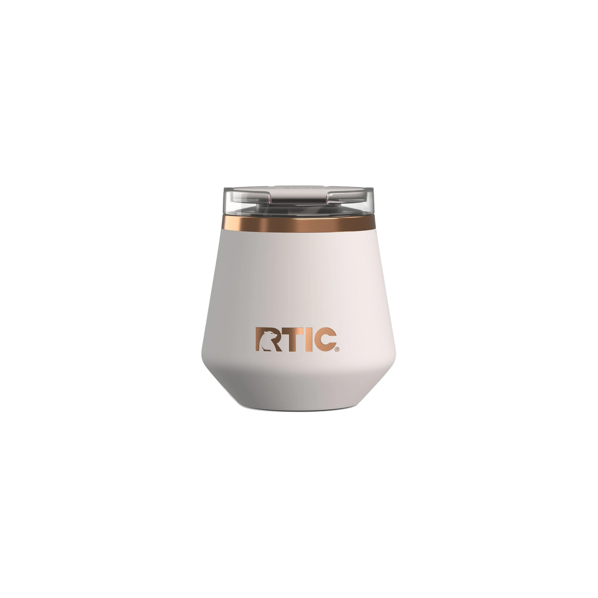 RTIC Happy Hour Lowball Tumbler in Cool Grey — custom branded by Motive