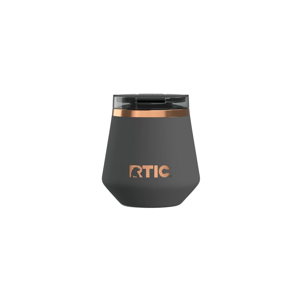 RTIC Happy Hour Lowball Tumbler in Light Black — custom branded by Motive