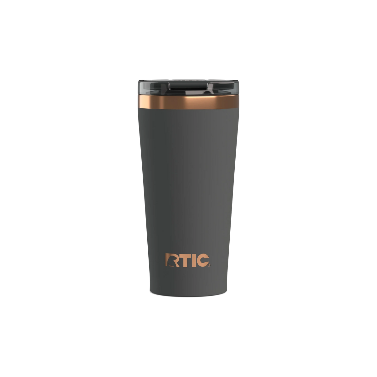 RTIC Happy Hour Pint Tumbler in Light Black — custom branded by Motive