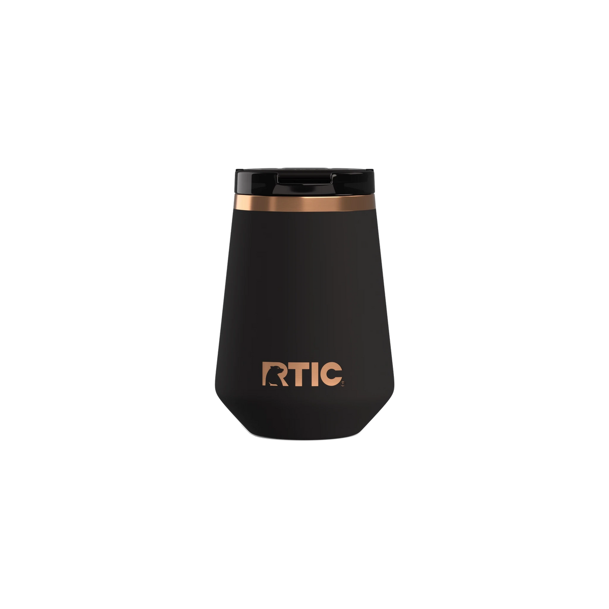 RTIC Happy Hour Wine Tumbler in Black — custom branded by Motive