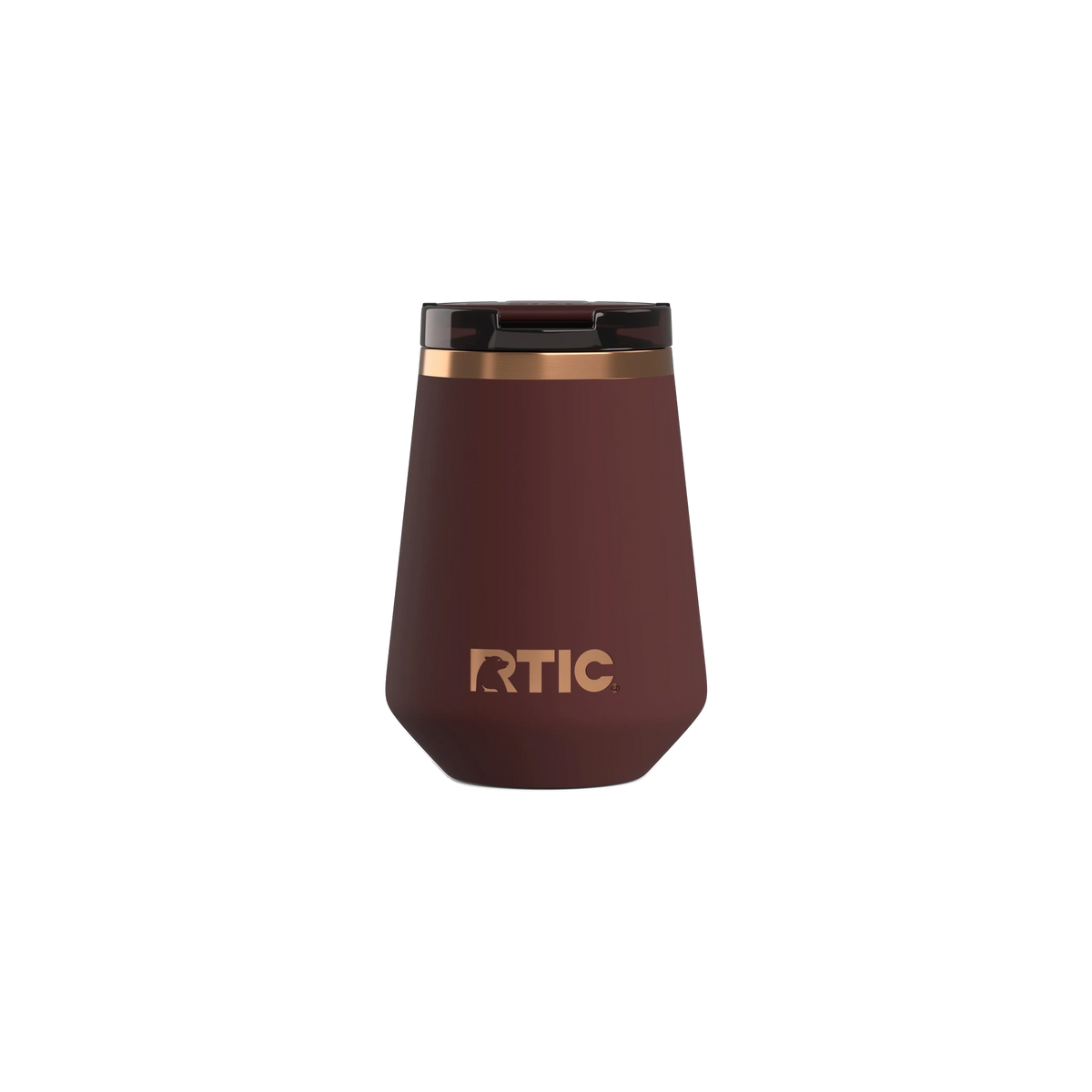 RTIC Happy Hour Wine Tumbler in Chocolate Brown — custom branded by Motive