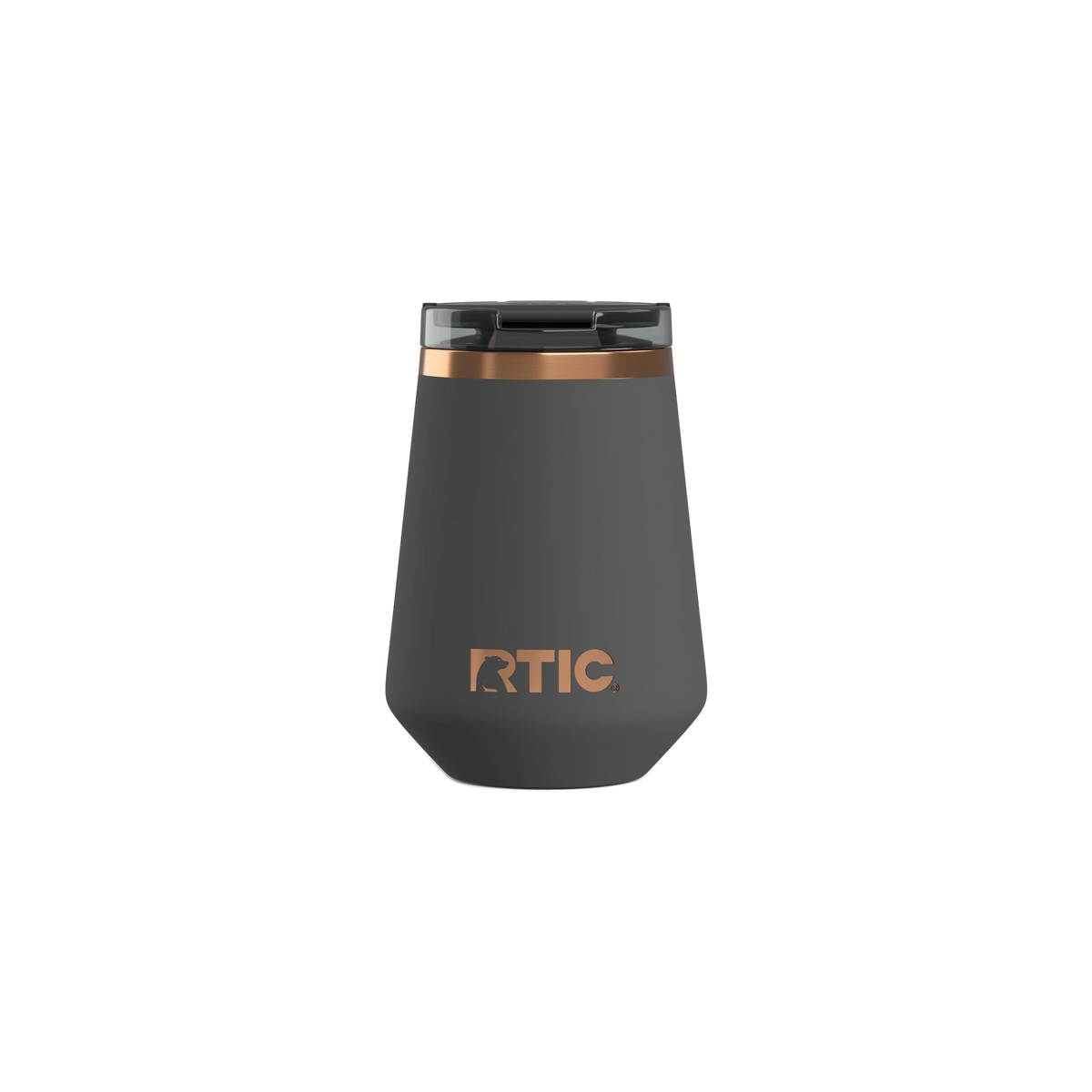 RTIC Happy Hour Wine Tumbler in Light Black — custom branded by Motive