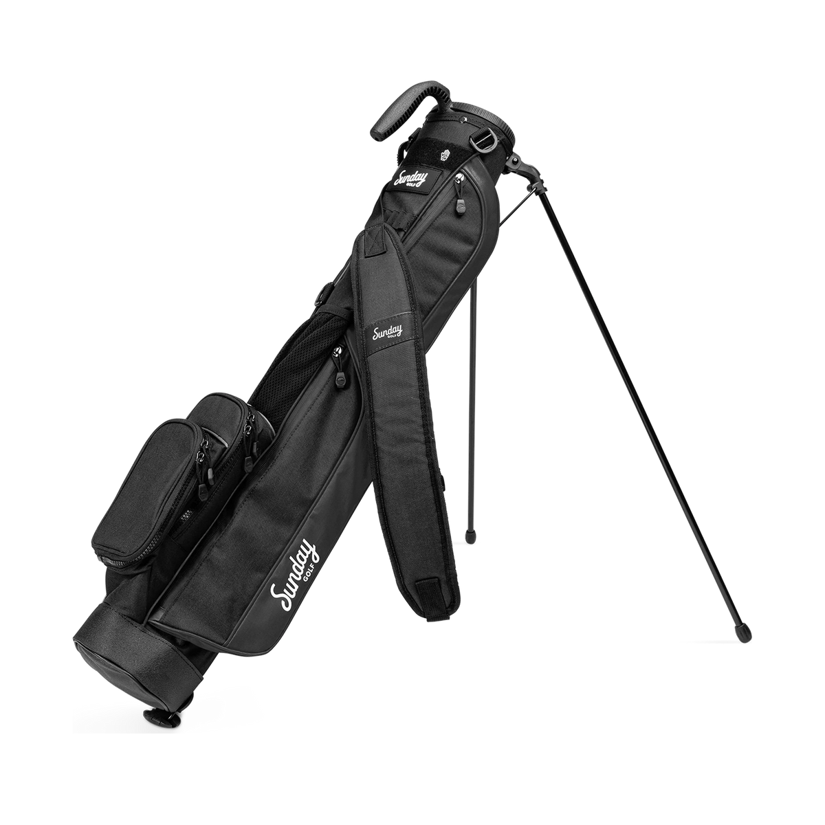 Sunday Golf Loma Bag in Matte Black — custom branded by Motive