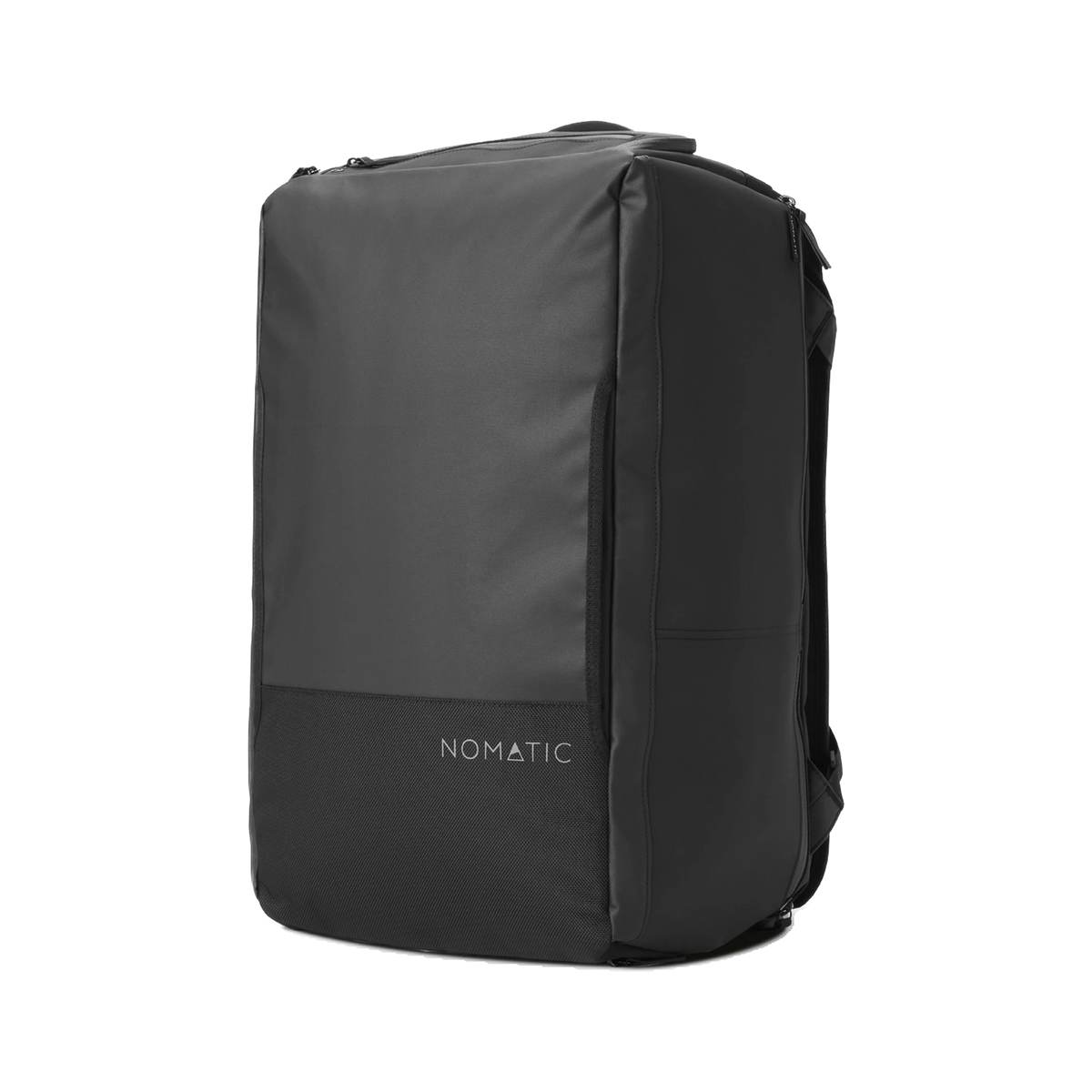 NOMATIC Travel Duffel in Black — custom branded by Motive