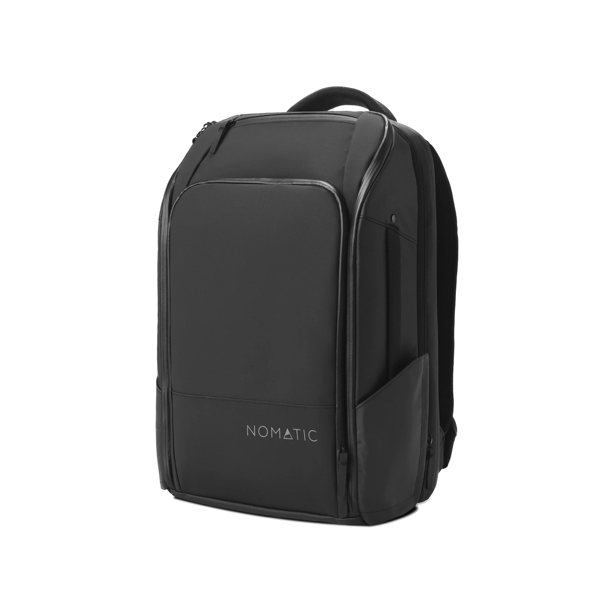 NOMATIC Travel Pack in Black — custom branded by Motive