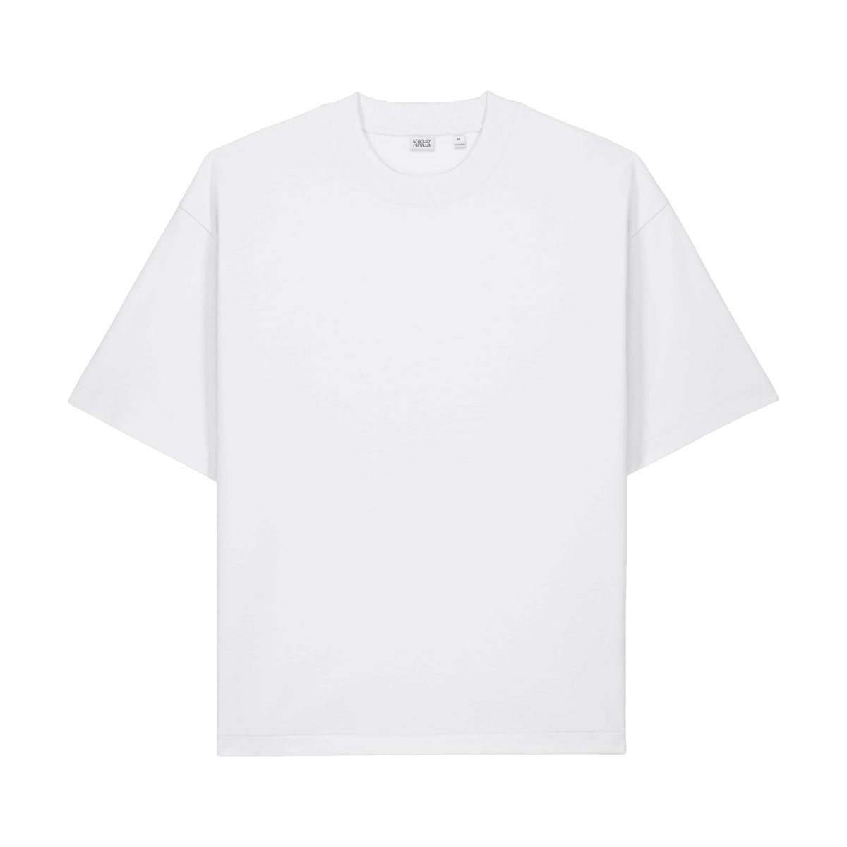 Stanley/Stella Asher Tee in White — custom branded by Motive