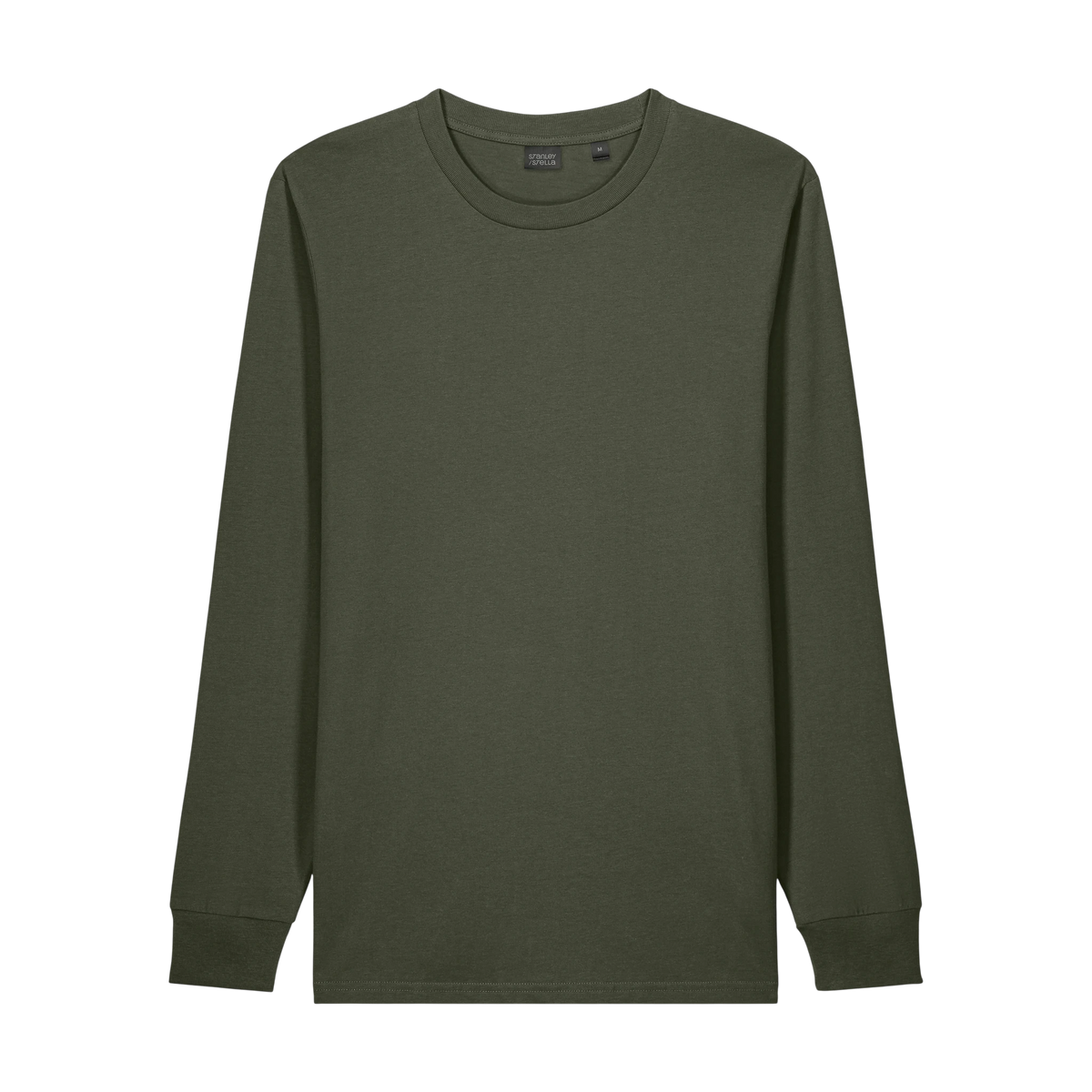 Stanley/Stella Creator 2.0 Long Sleeve Tee in Khaki Green — custom branded by Motive