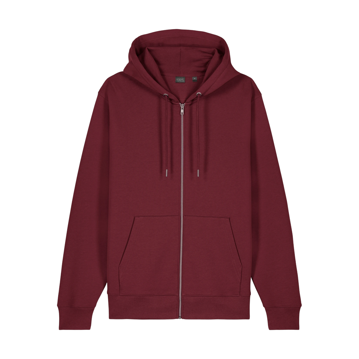 Stanley/Stella Cultivator 2.0 Zip Hoodie in Burgundy — custom branded by Motive