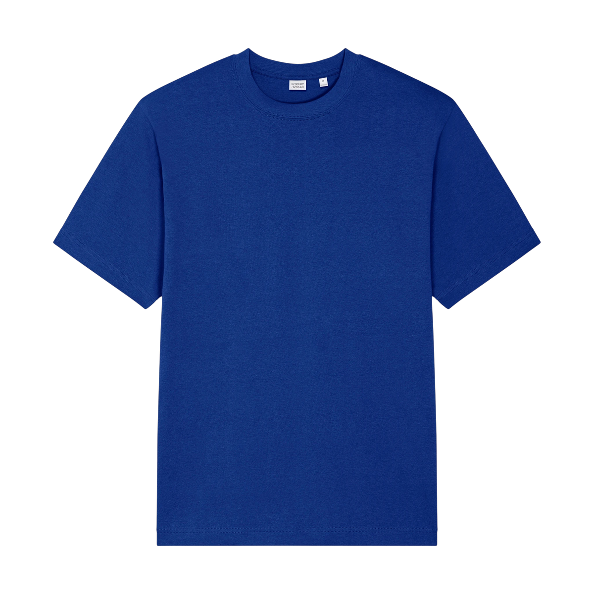 Stanley/Stella Freestyler Tee in Worker Blue — custom branded by Motive