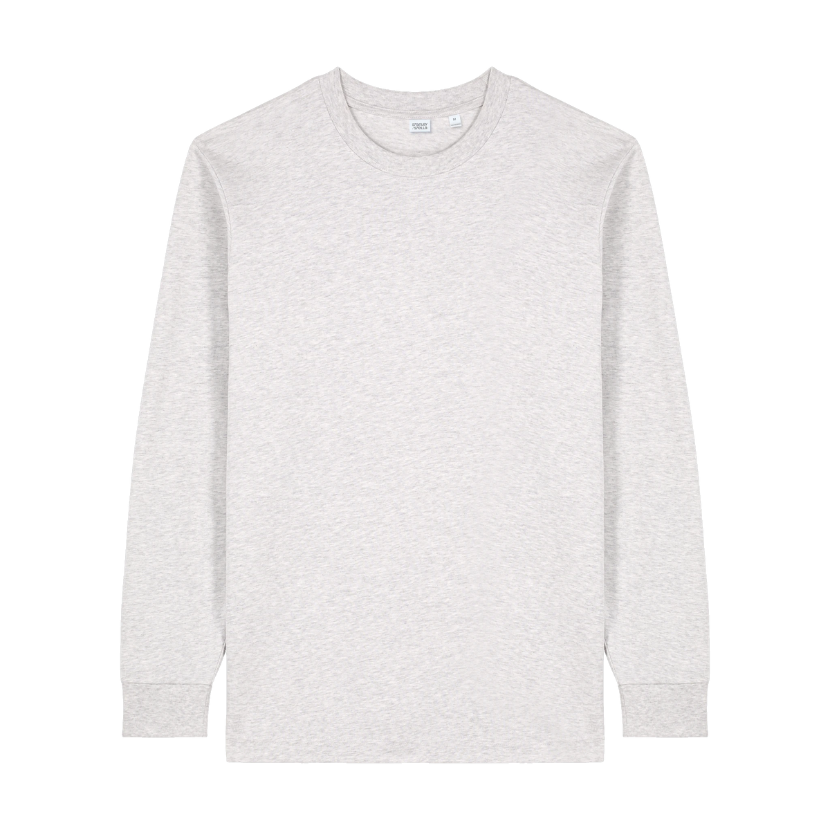 Stanley/Stella Freestyler Long Sleeve Tee in Cool Heather Grey — custom branded by Motive