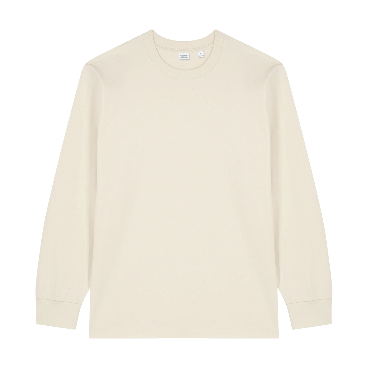 Stanley/Stella Freestyler Long Sleeve Tee in Natural Raw — custom branded by Motive